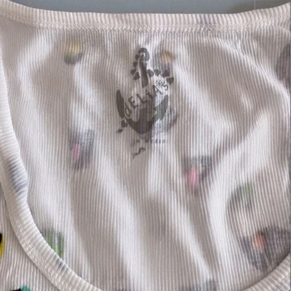 Vintage Delia*s Rainbow Leopard Print Ribbed Tank Top - Large | 90s/Early 00s - Picture 6 of 11